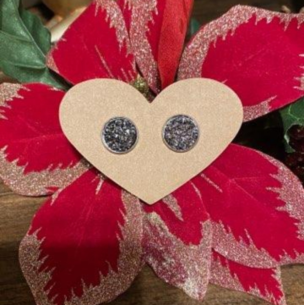 Druzy Stud Earrings